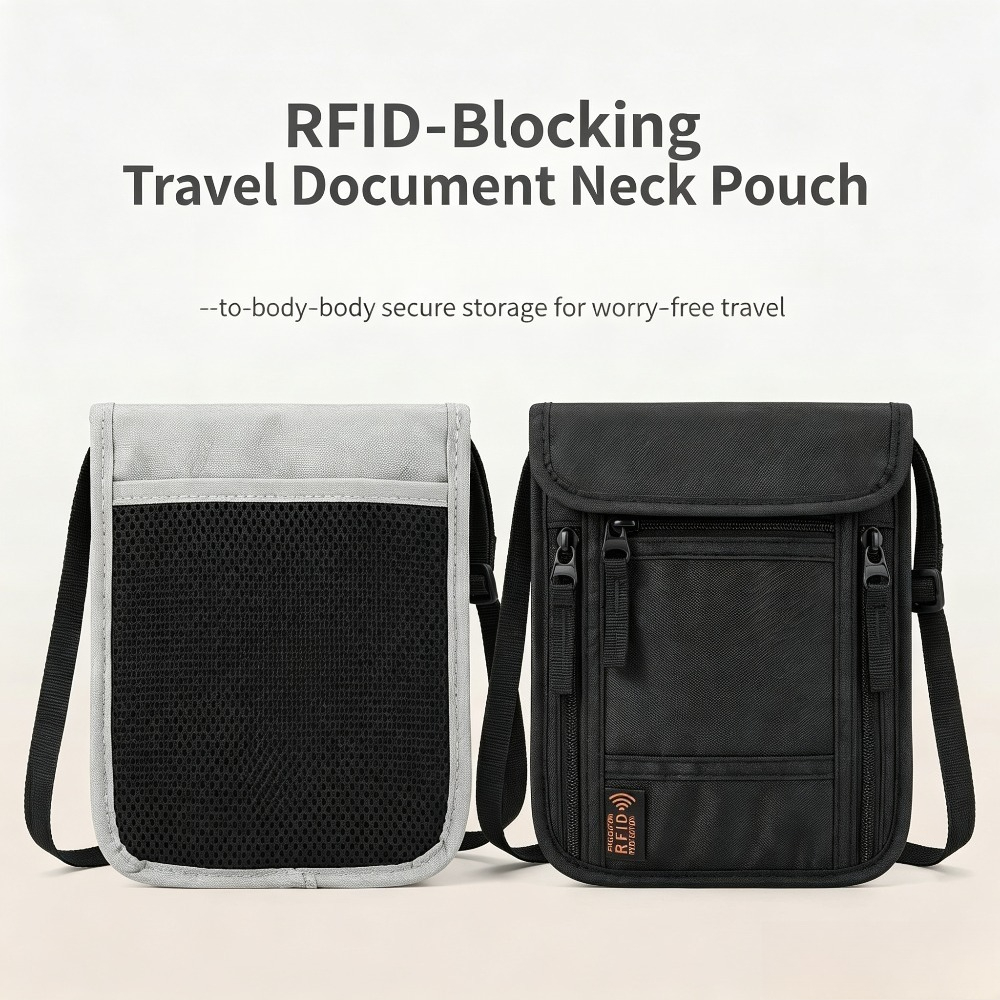Reise-Nackenbörse, RFID-blocki – Travel Accessories Wallet Bewertung und Preis