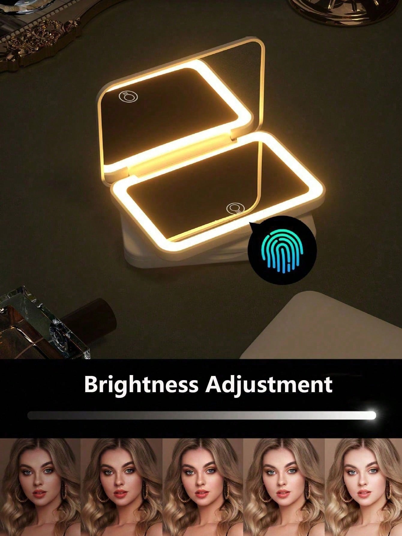 LED-Schminkspiegel mit Touchsc – Travel Accessories As Gifts Bewertung und Preis